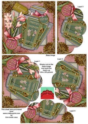 Freesias Perfume Best Wishes 5in Scallop Bottom Stacker