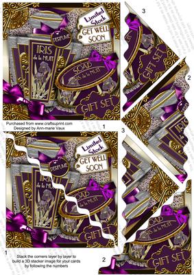 Iris De La Nuit Get Well Soon 5in Scallop Triangle Stacker
