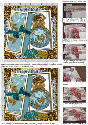 Aquamarine Boxed Perfume for You 5in Paper Weaving Sheet
