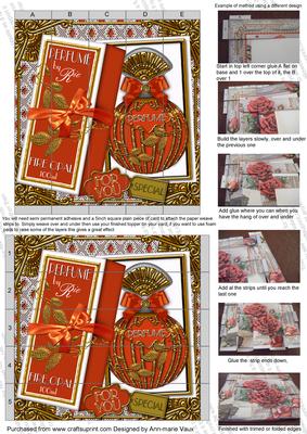 Fire Opal Boxed Perfume for You 5in Paper Weaving Sheet