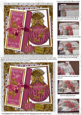 Plum Jade Boxed Perfume for You 5in Paper Weaving Sheet