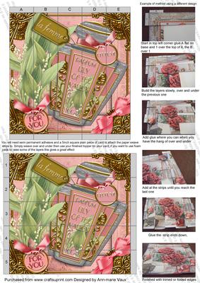 Lily of the Valley Perfume for You 5in Paper Weaving Sheet