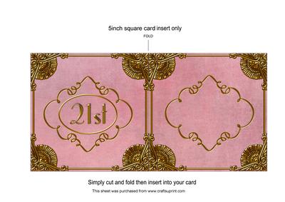 Lily of the Valley Perfume 21st Birthday Matching Insert