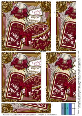Blossom Perfum Gift Set 21st Birthday 5in One Side Stacker