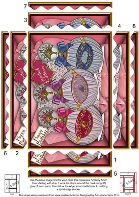 Perfume Trio 7x5in Wavy Spiral Edge Stacker