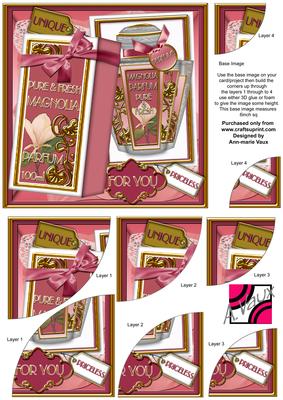 Magnoila Boxed Perfume 6in Duo Corner Stacker
