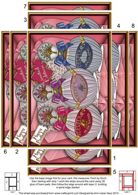 Perfume Trio 7x5in Spiral Edge Stacker
