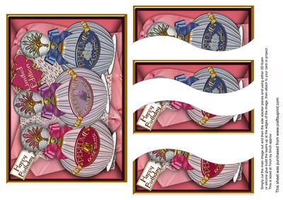 Perfume Trio 7x5in Swirvey Top and Bottom Stacker