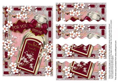 Blossom Perfume for You 7x5in Wavy Top and Bottom Stacker