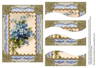 Forget-me-knots Lace 7x5in Swirvey Top and Bottom Stacker