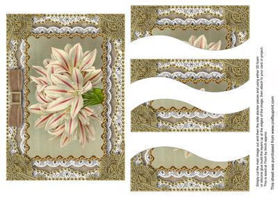 Amarylis Lace 7x5in Swirvey Top and Bottom Stacker