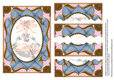 New Baby Fancy Bracket 7x5in Wavy Top Bottom Stacker