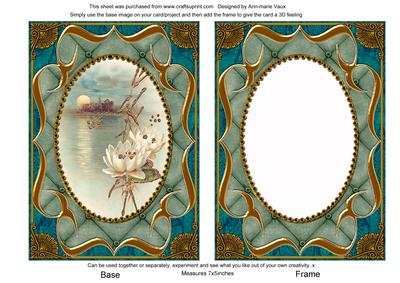 Oriental Lily Fancy Bracket 7x5 Picture Card Front Frame