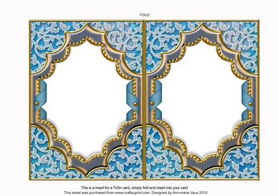 Forget Me Knots Ornate Diamond 7x5in Matching Card Insert