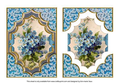 Forget Me Knots Ornate Diamond Easy Decoupage Step by Step