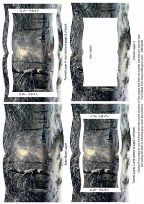 Winter Woodlands Tunnel Book Sheet