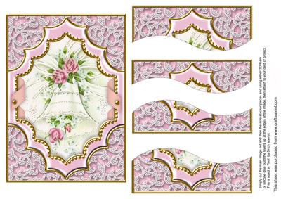 Wedding Bell Ornate Diamond 7x5in Swirvey Top Bottom Stacker