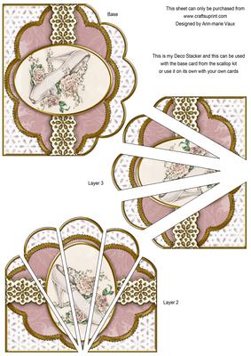 Wedding Shoe Embroidery Anglaise Scallop Deco Stacker