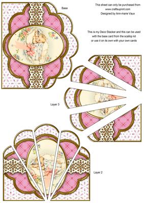 Baby Girl Embroidery Anglaise Scallop Deco Stacker