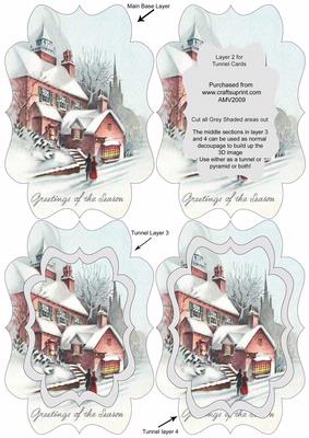 Christmas House 1 Fancy Bracket Tunnel Sheet