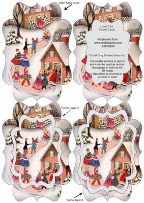 Our House to Your House at Christmas Fancy Bracket Tunnel Sheet