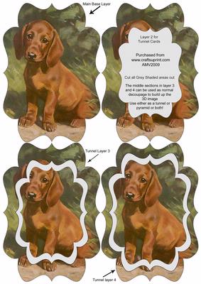 Very Cute Puppy Fancy Bracket Tunnel Sheet