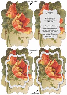 Poppy Tulip Fancy Bracket Tunnel Sheet
