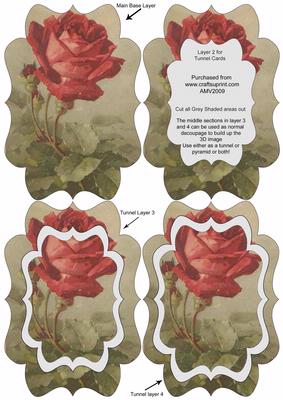 Red Rose Fancy Bracket Tunnel Sheet
