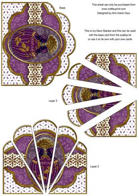 Amethyst Perfume Embroidery Anglaise Scallop Deco Stacker