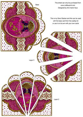 Pink Sapphire Perfume Em Anglaise Scallop Deco Stacker