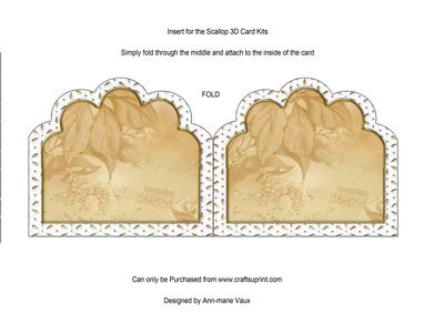 Angel Bell Pulling Embroidery Anglaise Matching Card Insert