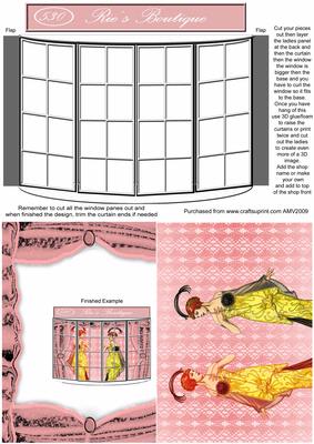 Pink Charleston Lady Boutique Shop Window