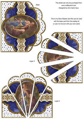 Wood Nymphs Em Anglaise Scallop Deco Stacker