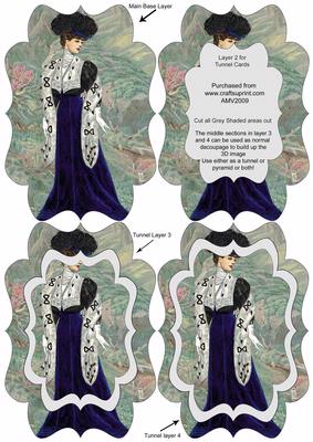 Elegant Blue Velvet Lady Fancy Bracket Tunnel Sheet