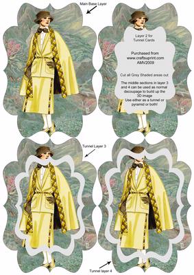 Elegant Country Set Lady1 Fancy Bracket Tunnel Sheet
