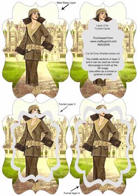 Elegany Country Set Lady 2 Fancy Bracket Tunnel Sheet