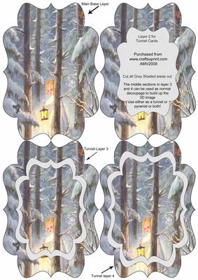 Angel Liting Up the Woods Fancy Bracket Tunnel Sheet