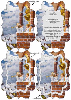 Angels Ringing Bells Fancy Bracket Tunnel Sheet