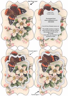 Butterfly Blossom Fancy Bracket Tunnel Sheet