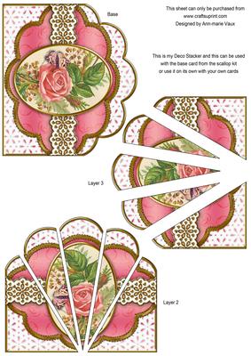 Butterfly Rose2 Embroidery Anglaise Scallop Deco Stacker