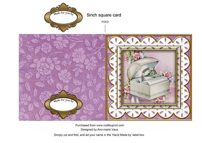The Ring Box Anglaise 5in Cut and Fold Card
