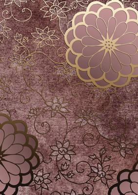 Oriental Dragonfly Plum 1 A4 Backing Paper