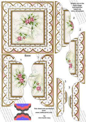 Wedding Bell Anglaise 5in Top Bottom Scallop Stacker