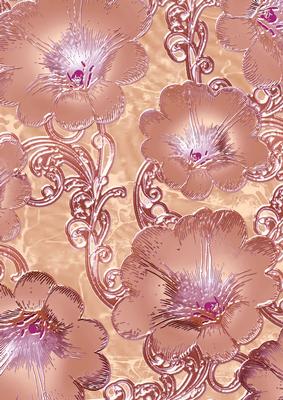 Pink 7 Giant Florals A4 Backing Paper