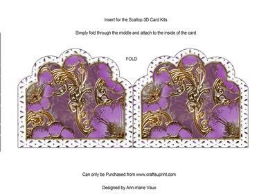 Shoe Fairy Lilac Embroidery Anglaise Matching Card Insert