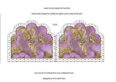 Shoe Fairy Lilac Embroidery Anglaise2 Matching Card Insert