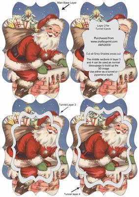 Santas Chimney Fancy Bracket Tunnel Sheet