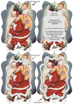 Santa Sack Fancy Bracket Tunnel Sheet