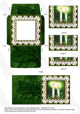 Candle Duo 3in Card Envelope Bottom Stacker Aio
