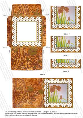 Oriental Natural Lily 3in Card Envelope Bottom Stacker Aio